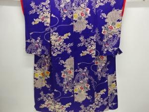 アンティーク　紋錦紗花器模様着物（仕立て途中）